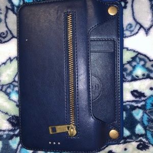 Blue IPhone 7 Plus wallet case